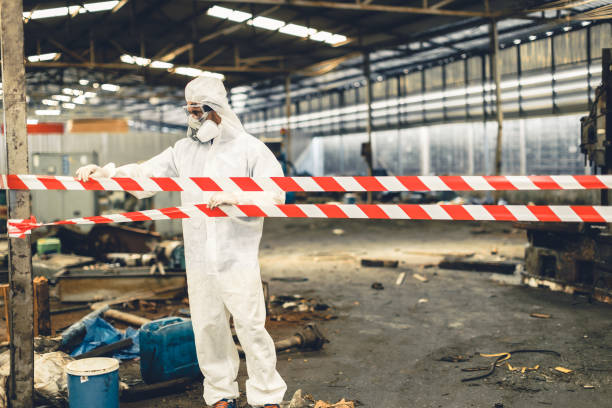 Professional Infectious Disease Decontamination technician working in Enfield, NC